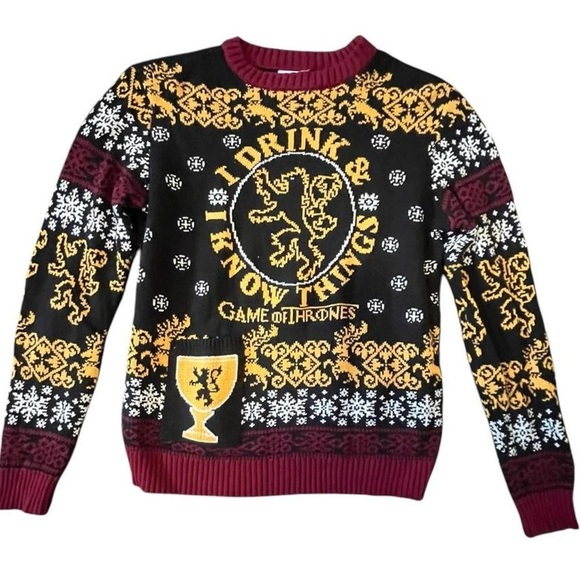 Game of Thrones "I Drink and I Know Things" Christmas sweater #GameOfThr… - Picture 1 of 6